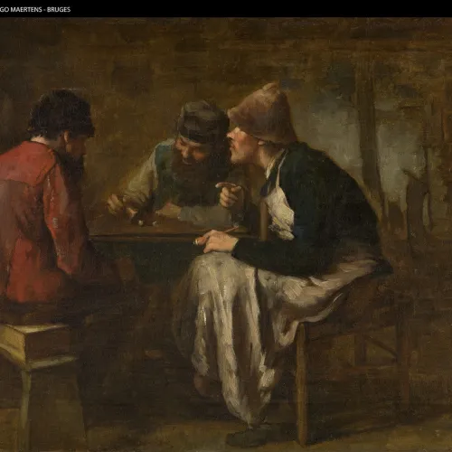 Josse Impens, Het partijtje dobbelen, ca. 1860-1905