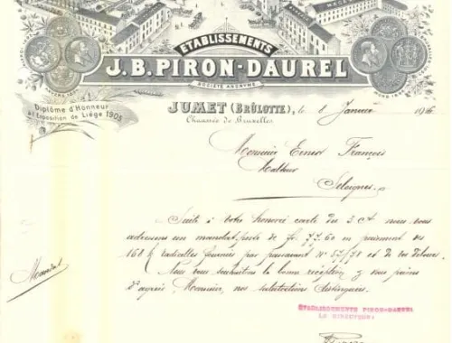 Briefhoofd Piron