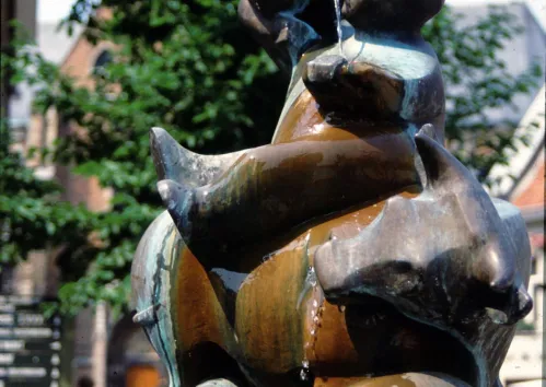 Borrelmanneke, symbol of the great Hasselt jenever industry